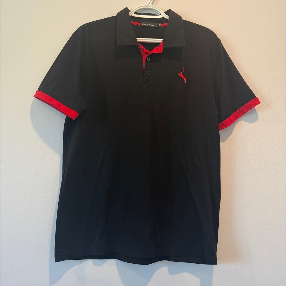 Black and Red Polo Shirt